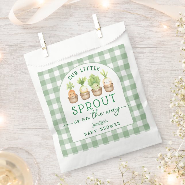 Sachets En Papier Baby Shower de Petite Pousse (Coupé)