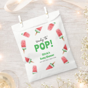 Sachets En Papier Baby shower de Popcicule de crème glacée Watermelo