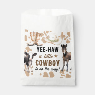 Sachets En Papier Baby shower de rodéo Little Cowboy