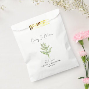 Sachets En Papier Baby shower de semences de bébé dans Bloom l Dill