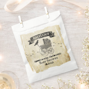 Sachets En Papier Baby shower d'Halloween vintage