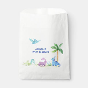 Sachets En Papier Baby shower Dinosaur Cute Watercolor 
