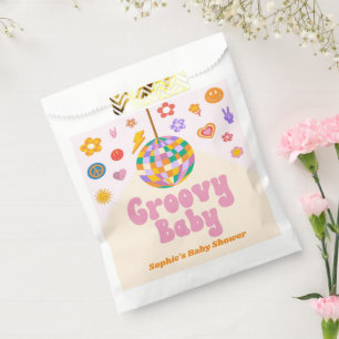 Sachets En Papier Baby shower Disco Ball de Baby Retro 70 super