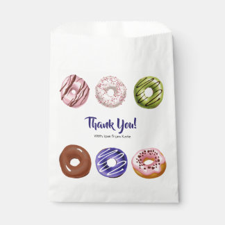 Sachets En Papier Baby shower Donuts et Diapers