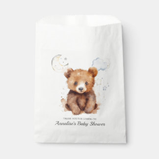 Sachets En Papier Baby shower d'ours neutre selon le sexe Favoriser