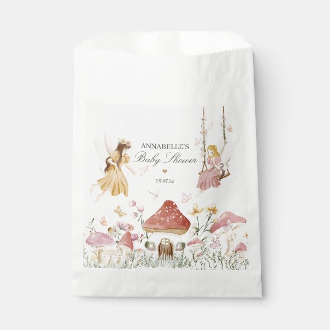 Sachets En Papier Baby shower Fairy Favore Sac (Devant)