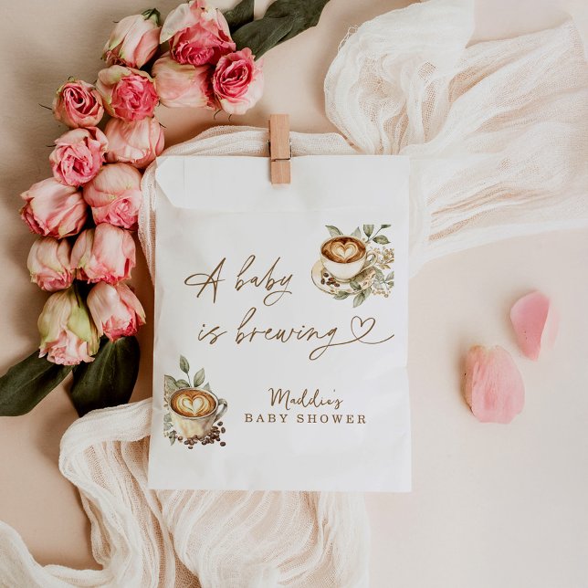 Sachets En Papier Baby shower Favor Sac, Un bébé brasse (Créateur téléchargé)