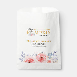 Sachets En Papier Baby Shower Floral Citrouille