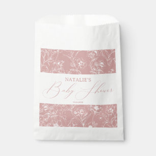 Sachets En Papier Baby Shower Floral Rose Vintage Éternel