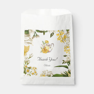 Sachets En Papier Baby shower Floral Tea Party Merci cadeau