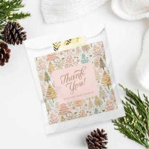Sachets En Papier Baby shower Girl Winter Wonderland