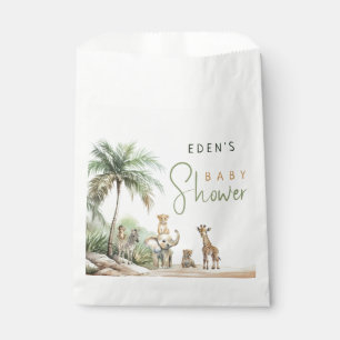 Sachets En Papier Baby shower Jungle Safari Animaux