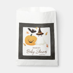 Sachets En Papier Baby shower Little Boo Halloween Pollka Dot