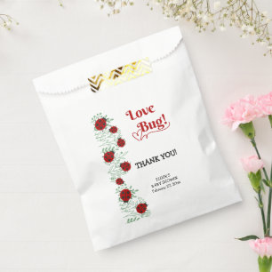 Sachets En Papier Baby shower minimaliste Love Bug