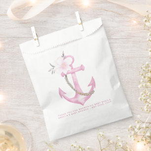 Sachets En Papier Baby shower nautique Favoriser Sac Ancho floral