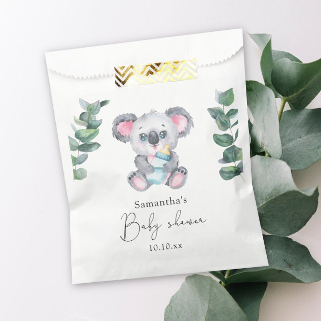Sachets En Papier Baby Shower Ourson Koala (Créateur téléchargé)