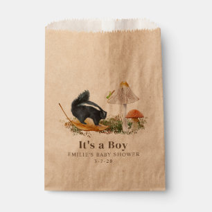 Sachets En Papier Baby shower petit puant Bois Skunk Boy