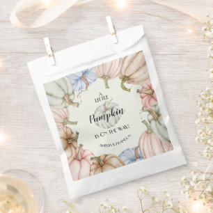 Sachets En Papier Baby Shower pour Bébé de Genre Neutre aux Citrouil