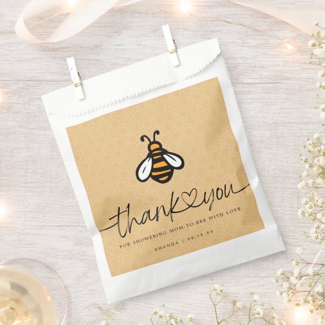 Sachets En Papier Baby-Shower pour future maman moderne (Coupé)