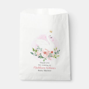 Sachets En Papier Baby shower Princesse Swan Girly