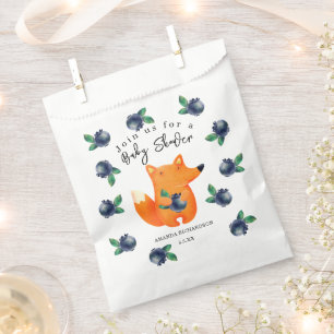 Sachets En Papier Baby shower Renard