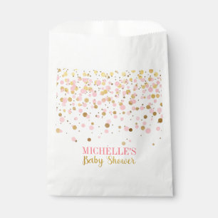 Sachets En Papier Baby shower rose élégant de confettis de parties