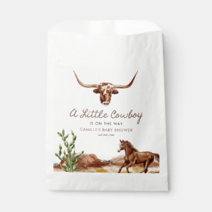 Sachets En Papier Baby shower rustique Western Cowboy