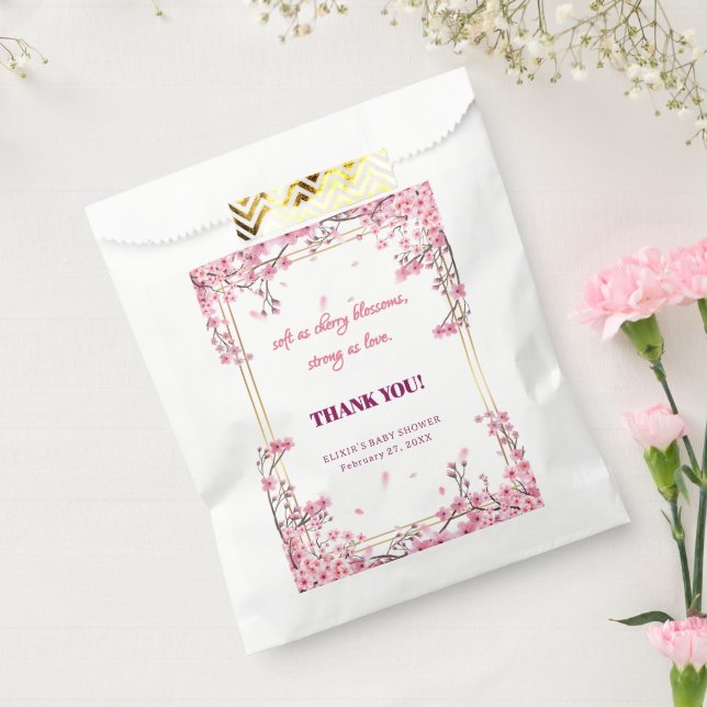 Sachets En Papier Baby shower Sakura Soft Cherry Blossom (Scellé)