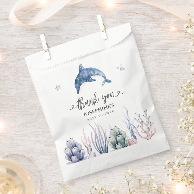 Sachets En Papier Baby shower Sea Life (Coupé)