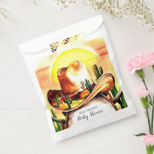 Sachets En Papier Baby shower Whimsical Pastel Cowboy personnalisé