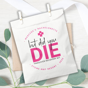 Sachets En Papier Bachelorette Hangover Personnalisé Mais Avez-Vous 