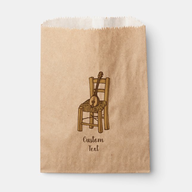 Sachets En Papier Baglama sur la chaise (Devant)