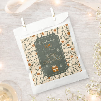Sachets En Papier Baisers de sapin sous le sac cadeau de gui