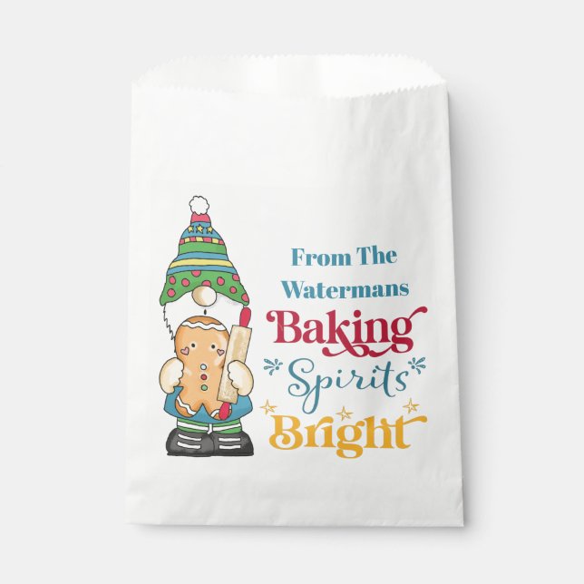 Sachets En Papier Baking Spirits Bright Cookie Christmas Holiday (Devant)