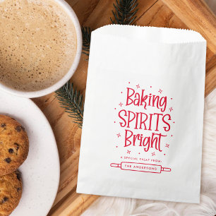 Sachets En Papier Baking Spiritueux Lumineux Red Holiday