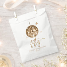 Balle disco dorée pour 50ème anniversaire