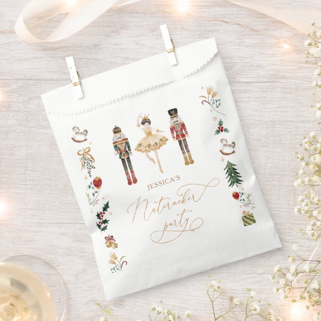 Sachets En Papier Ballerina anniversaire de enfant de Nutcracker en  (Coupé)