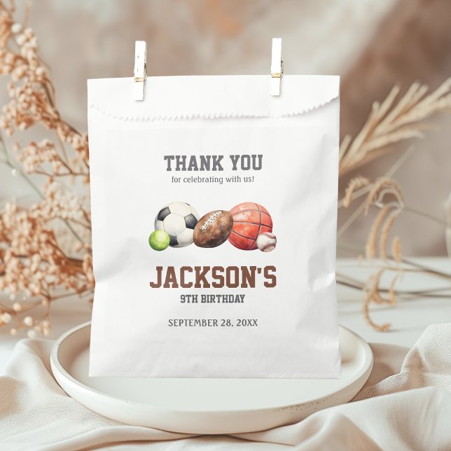 Sachets En Papier Balles de sport, on a une balle (Créateur téléchargé)