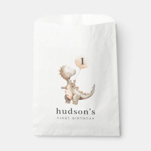 Sachets En Papier Ballons d'anniversaire de Dinosaur