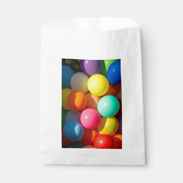 Sachets En Papier Ballons de jouets colorés (Devant)