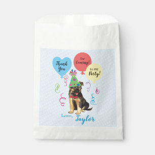 Sachets En Papier Balloons de fête d'anniversaire Berger allemand Fa
