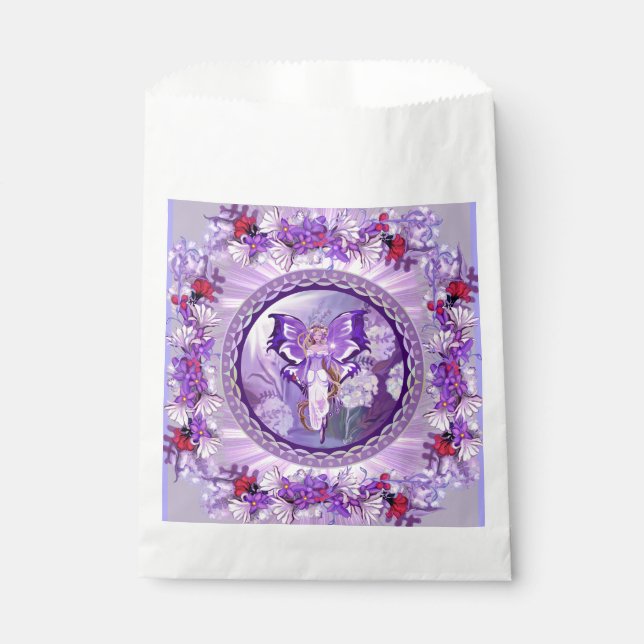 Sachets En Papier Ballotin de fée violet Sun (Devant)