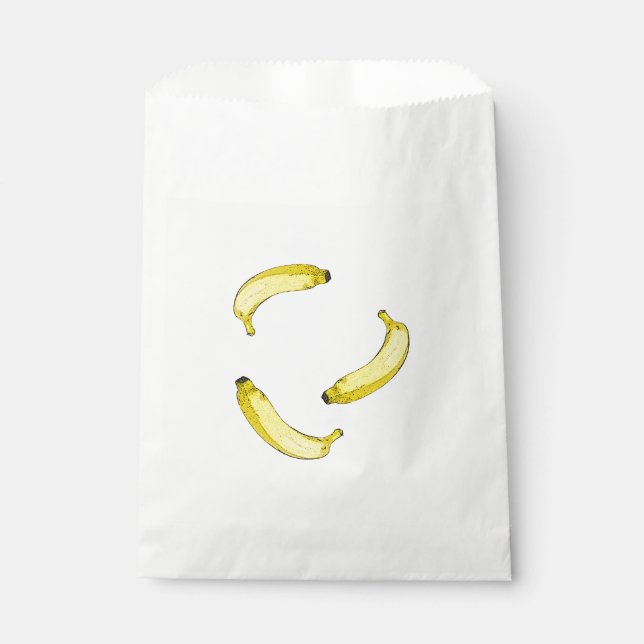 Sachets En Papier Bananes (Devant)