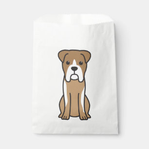 Sachets En Papier Bande dessinée de chien de boxeur de Taureau