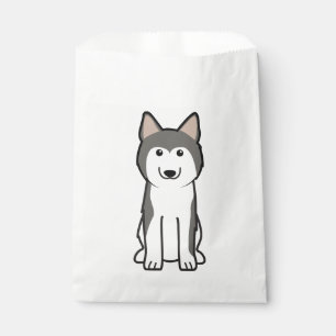 Sachets En Papier Bande dessinée de chien de chien de traîneau
