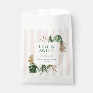 Sachets En Papier Bandes roses rétro amour tropical doux