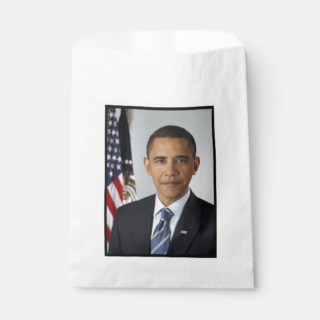 Sachets En Papier Barack Obama Président américain Portrait de la Ma (Devant)