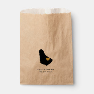 Sachets En Papier Barbade Mariage Favor Sacs, Treat Bags