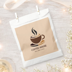 Sachets En Papier Barista de café simple minimaliste