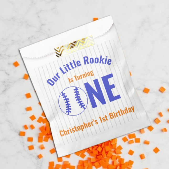 Sachets En Papier Baseball Recrue 1er Anniversaire (Créateur téléchargé)